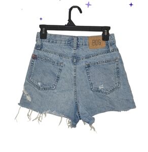 Urban Outfitters BDG High Rise Distressed A Line Denim Shorts Size 28